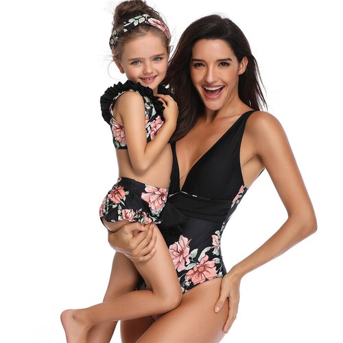 matching swimwear mum and baby